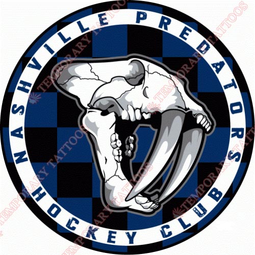 Nashville Predators Customize Temporary Tattoos Stickers NO.220